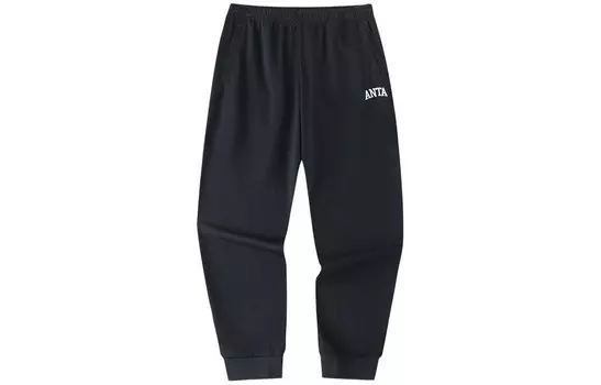 Трикотажные спортивные штаны Life Collection унисекс черного цвета Anta, черный