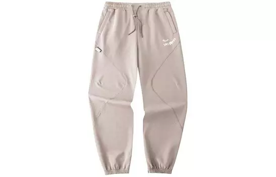 Трикотажные спортивные штаны Life Collection женские из льна серого цвета Anta
