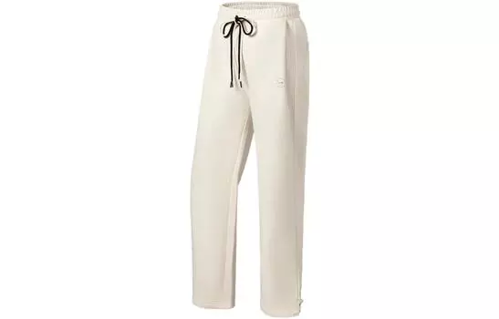 Трикотажные спортивные штаны LiNing Fitness Series, женские, белые