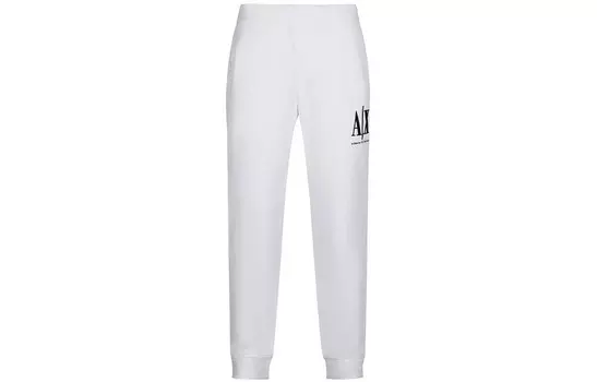 Трикотажные спортивные штаны мужские белые Armani Exchange, белый