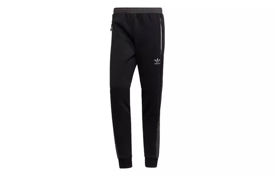 Трикотажные спортивные штаны мужские черные Adidas Originals, черный