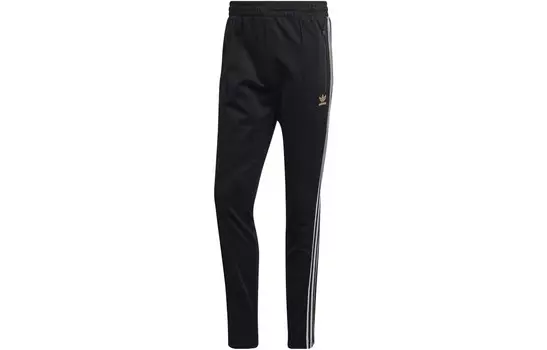Трикотажные спортивные штаны мужские черные Adidas Originals, черный