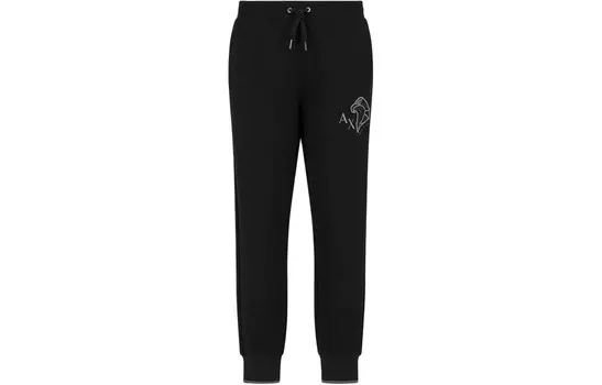 Трикотажные спортивные штаны мужские черные Armani Exchange, черный