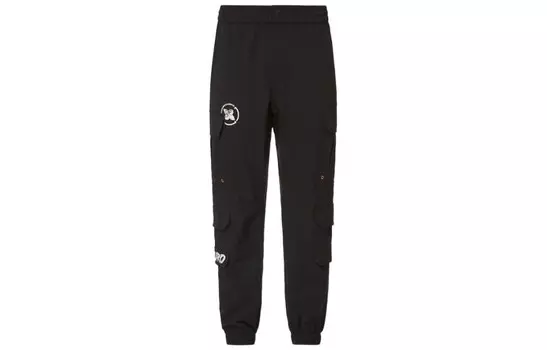 Трикотажные спортивные штаны мужские черные Evisu, черный