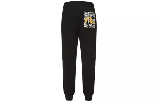 Трикотажные спортивные штаны мужские черные Evisu, черный