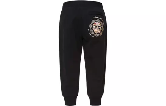 Трикотажные спортивные штаны мужские черные Evisu, черный