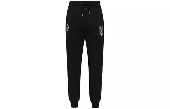 Трикотажные спортивные штаны мужские черные Evisu, черный