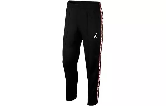 Трикотажные спортивные штаны мужские черные Jordan, черный