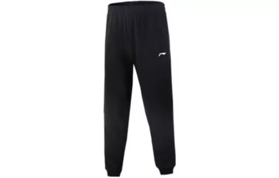 Трикотажные спортивные штаны мужские черные Lining, черный