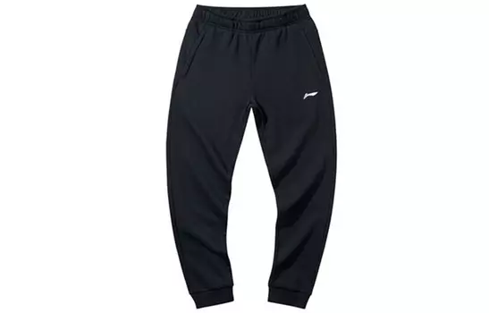 Трикотажные спортивные штаны мужские черные Lining, черный