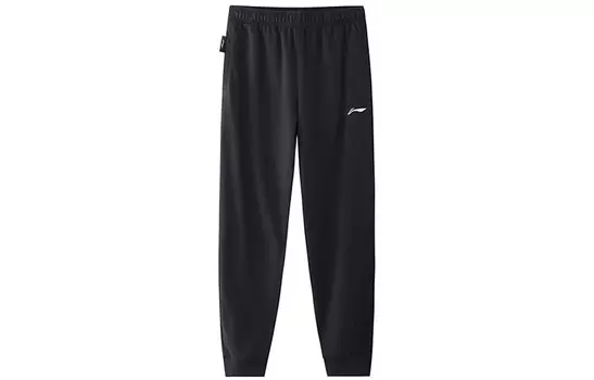 Трикотажные спортивные штаны мужские черные Lining, черный