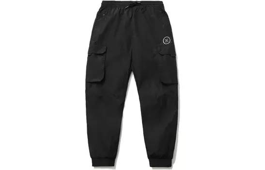 Трикотажные спортивные штаны мужские черные Lining, черный
