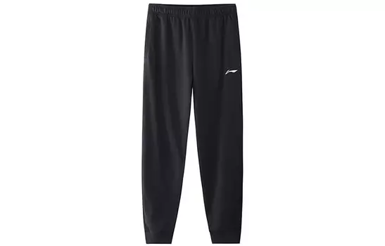 Трикотажные спортивные штаны мужские черные Lining, черный