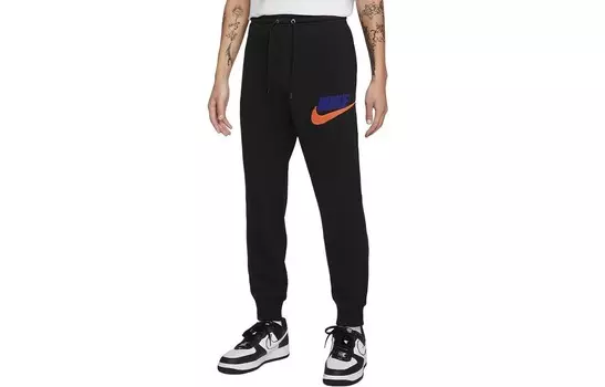 Трикотажные спортивные штаны мужские черные Nike, черный