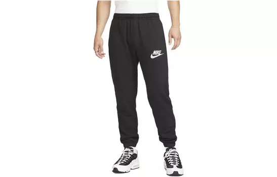 Трикотажные спортивные штаны мужские черные Nike, черный