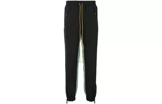 Трикотажные спортивные штаны мужские черные Rhude, черный