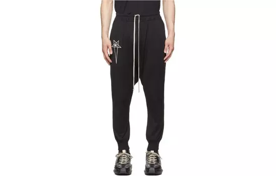 Трикотажные спортивные штаны мужские черные Rick Owens Drkshdw, черный