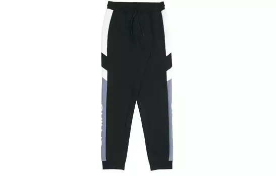 Трикотажные спортивные штаны мужские черные/синие Lining, черный/синий