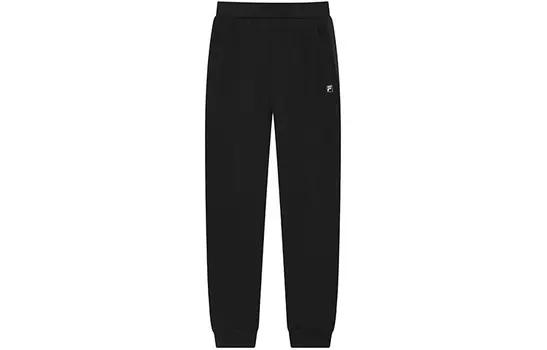 Трикотажные спортивные штаны мужские, цвет черный как смоль Fila, черный