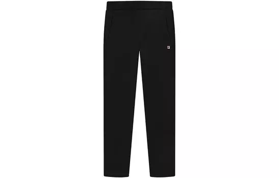 Трикотажные спортивные штаны мужские, цвет черный как смоль Fila, черный