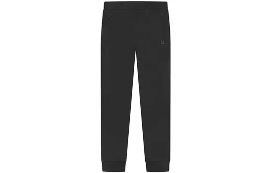 Трикотажные спортивные штаны мужские, цвет черный как смоль Fila, черный