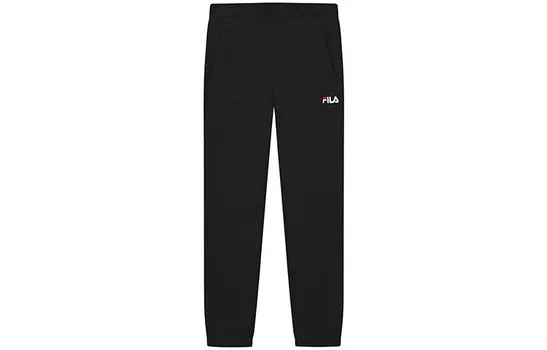 Трикотажные спортивные штаны мужские, цвет черный как смоль Fila, черный