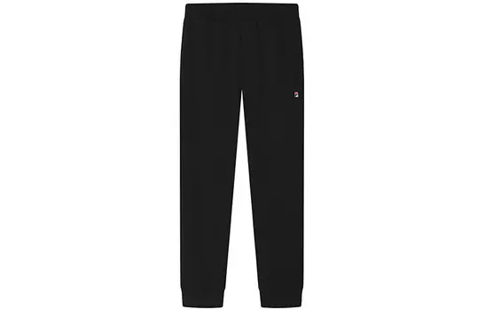 Трикотажные спортивные штаны мужские, цвет черный как смоль Fila, черный