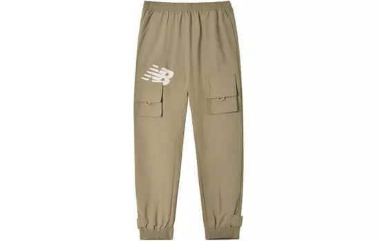 Трикотажные спортивные штаны мужские цвета хаки New Balance, хаки
