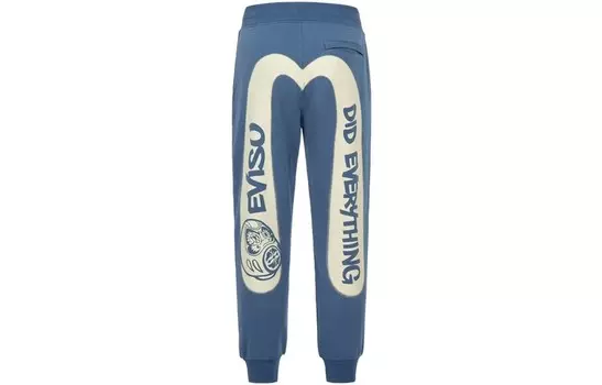 Трикотажные спортивные штаны мужские Evisu, темно-синий