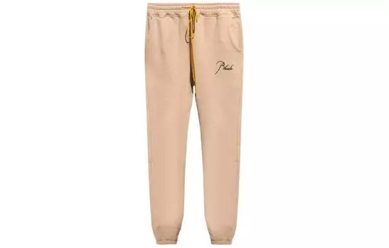 Трикотажные спортивные штаны мужские коричневые Rhude, коричневый