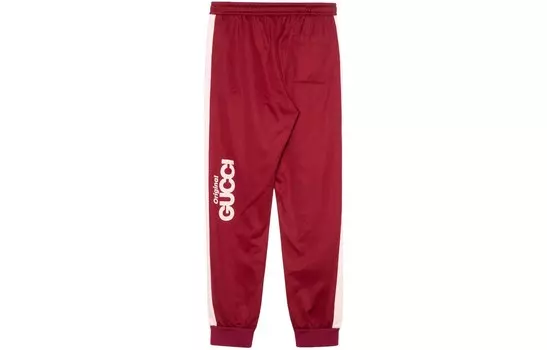 Трикотажные спортивные штаны мужские красные Gucci, красный