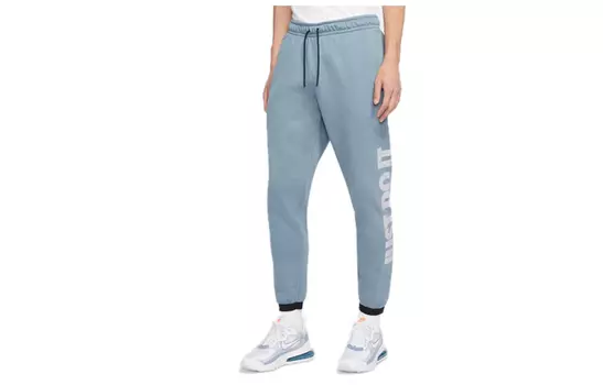 Трикотажные спортивные штаны мужские Ozone Blue/Black/White Nike, синий/черный/белый
