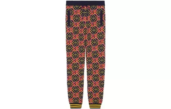 Трикотажные спортивные штаны мужские разноцветные Gucci, цвет Multicolor