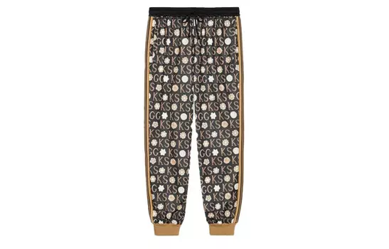 Трикотажные спортивные штаны мужские разноцветные Gucci, цвет Multicolor