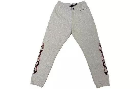 Трикотажные спортивные штаны мужские серые Chrome Hearts, серый