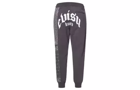 Трикотажные спортивные штаны мужские серые Evisu, серый