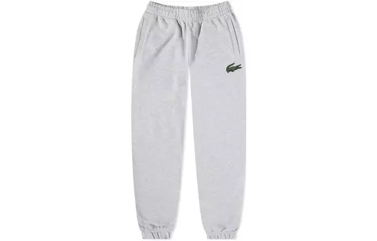Трикотажные спортивные штаны мужские серые Lacoste, серый