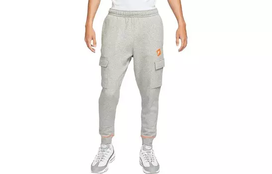 Трикотажные спортивные штаны мужские серые Nike, серый