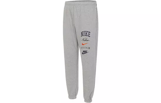 Трикотажные спортивные штаны мужские серые Nike, серый