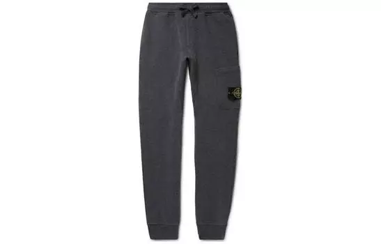 Трикотажные спортивные штаны мужские серые Stone Island, серый