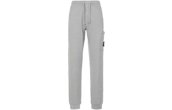 Трикотажные спортивные штаны мужские серые Stone Island, серый