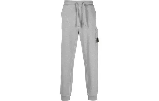 Трикотажные спортивные штаны мужские серые Stone Island, серый