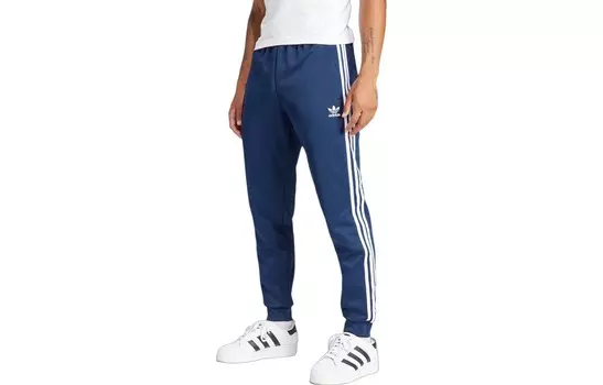 Трикотажные спортивные штаны мужские синие Adidas Originals, синий