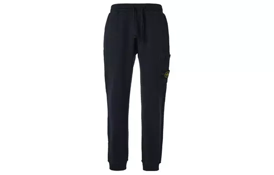 Трикотажные спортивные штаны мужские синие Stone Island, синий