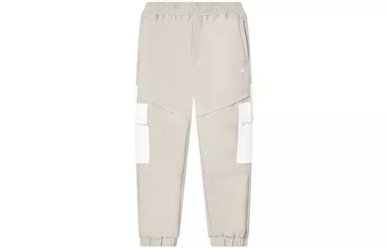 Трикотажные спортивные штаны мужские светло-бежевые Fila, цвет Light nude