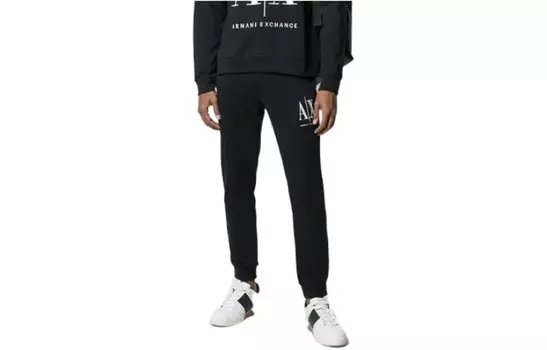 Трикотажные спортивные штаны мужские темно-синие Armani Exchange, темно-синий