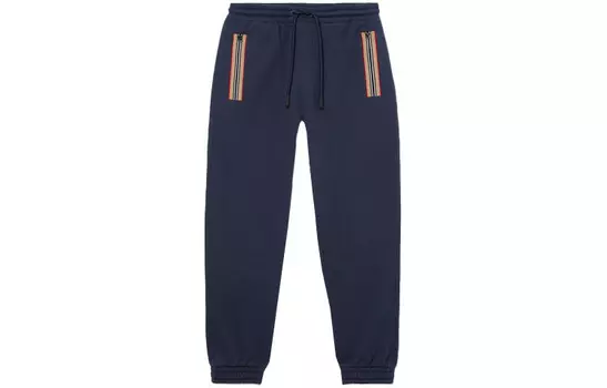 Трикотажные спортивные штаны мужские темно-синие Burberry, синий