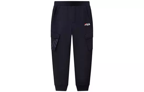 Трикотажные спортивные штаны мужские темно-синие Fila, цвет Legend Blue
