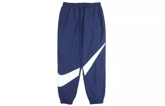 Трикотажные спортивные штаны мужские темно-синие Nike, темно-синий