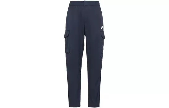Трикотажные спортивные штаны мужские темно-синие Nike, темно-синий